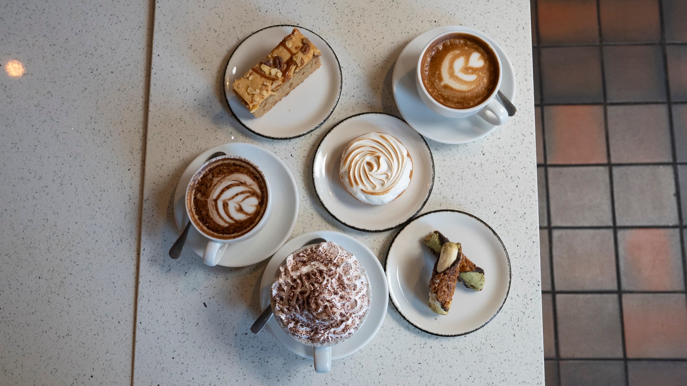 Coffees and cakes at Joni Kelham Island