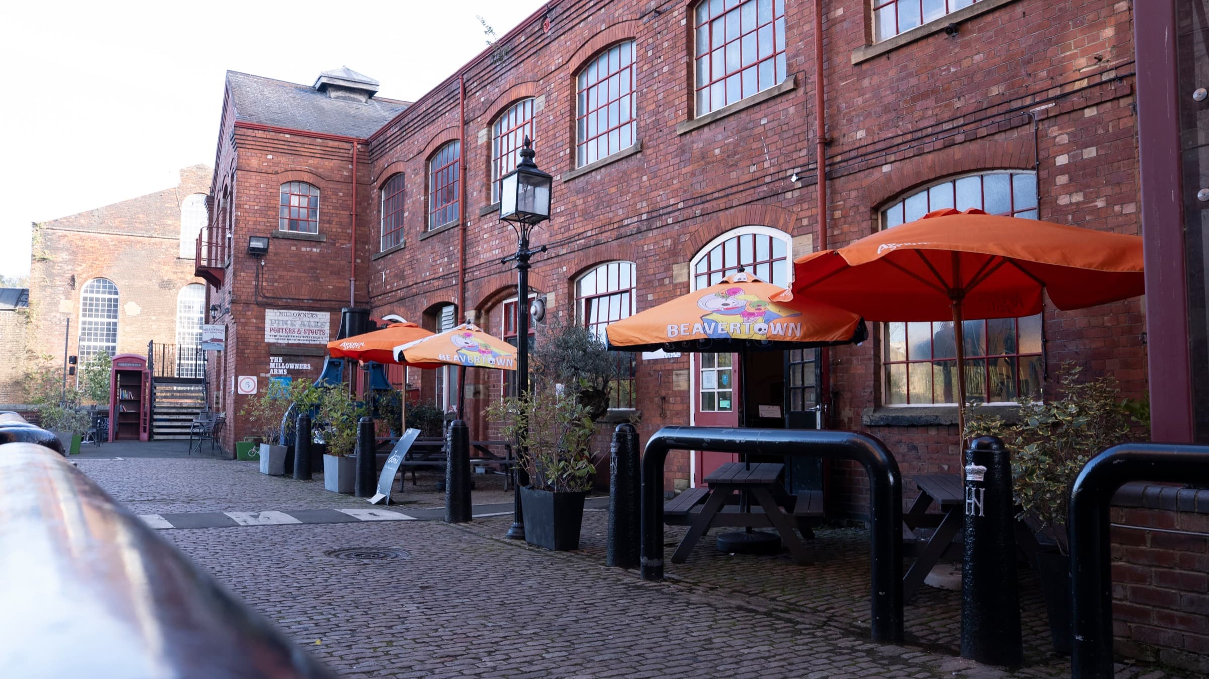 Joni at Kelham Island, courtyard exterior